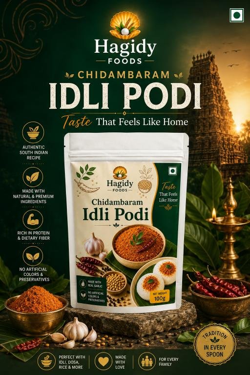 Hagidy Foods Chidambaram Idli Podi